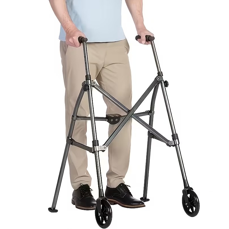 Collapsible Lightweight Walker with Front Wheels