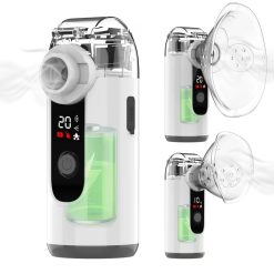 Rechargeable Handheld Nebulizer with Self-Clean Mode