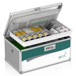 Double-Layer Aluminum Medicine Storage Lockbox